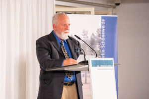 Jerome Cohen, Sohn des Überlebenden Sam Cohen © Dokumentationszentrum-NS-Zwangsarbeit, Foto: Andreas Sueß