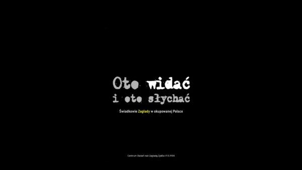 Titel Buch: »Oto widac i oto slychac«