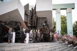 Bundespräsident Steinmeier bei der Gedenkveranstaltung zum 80. Jahrestag des Warschauer Aufstandes 2024